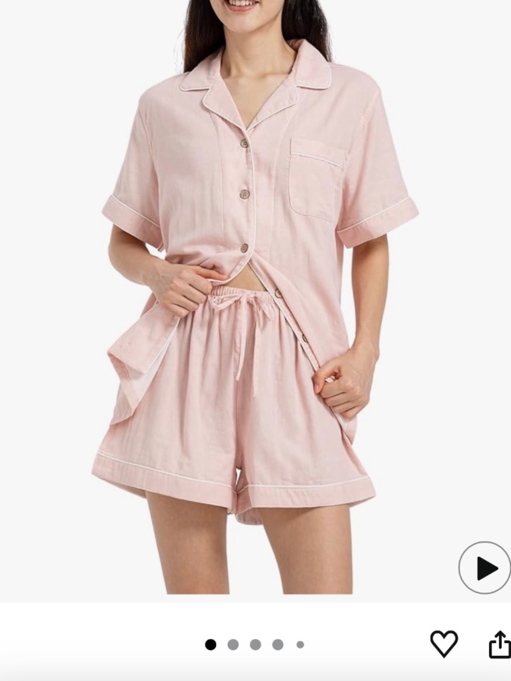 100% cotton pajama set (large) new